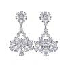 Elegant Zircon Long Dangle Earrings - S925 Silver Needles, High-End Fashion for Women