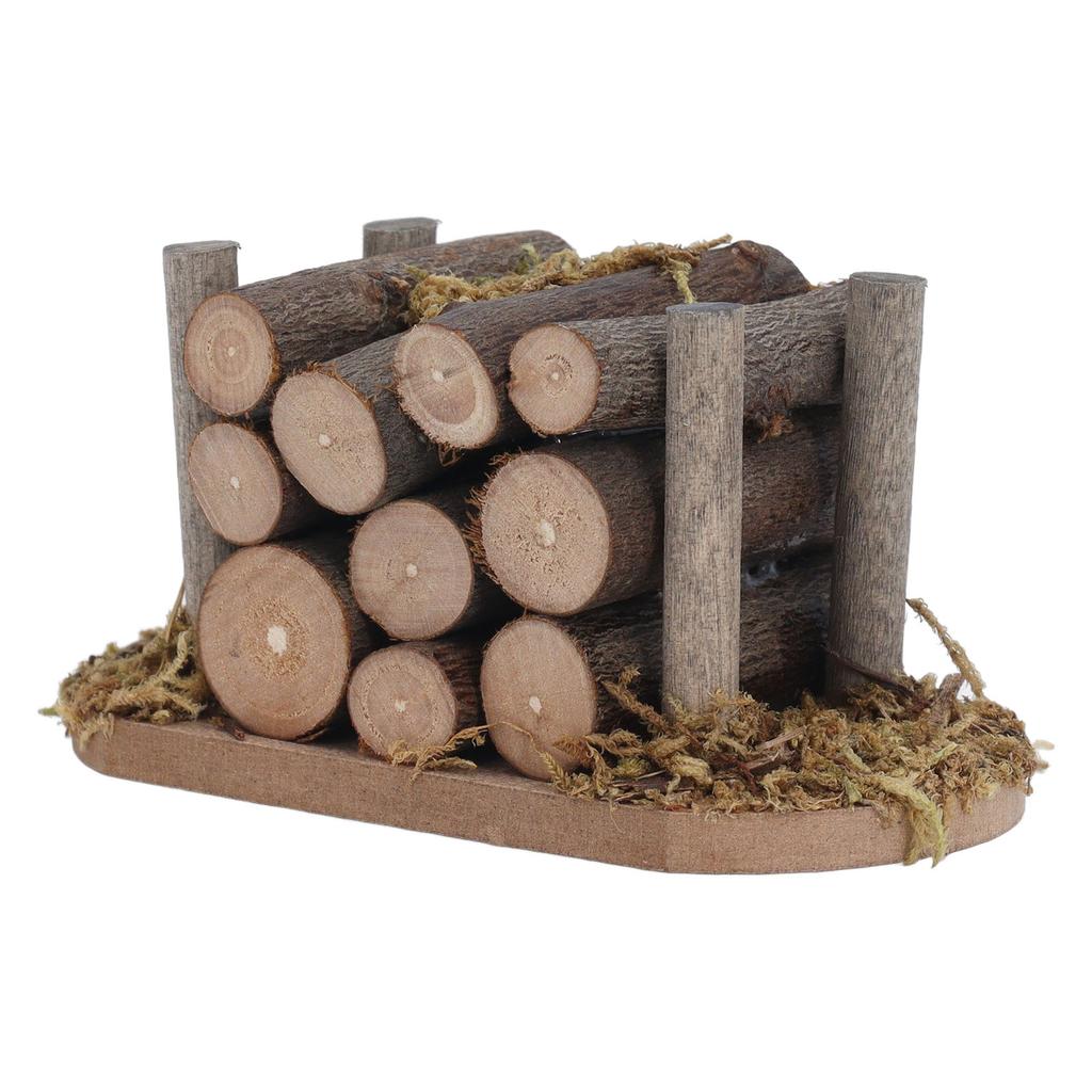 1:12 Dollhouse Firewood Dollhouse Miniature Campfire Firewood Model Garden Scene Toy