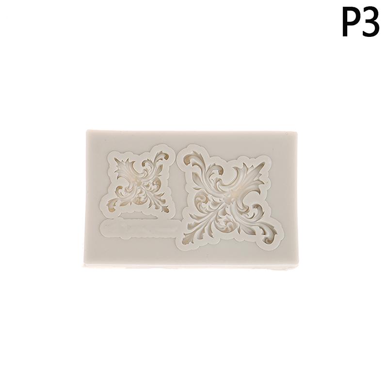 1/5Pcs Baroque Silicone Mold Diy Baroque Border Mold Baroque Silicone Mold Border Molds For Cake Fondant Trim Decoration