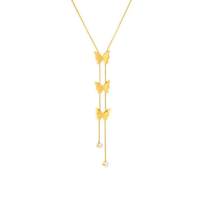 Korean 18K Gold Titanium Steel Women's Clavicle Necklace - Versatile, High-End, Non-Fading Temperament Choker.