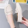 Fashion Women Shoes New Leather Flat Shoes Slip On Women Loafers With Wedge Heels Casual Flats Zapatos Mujeres Moccasins Female