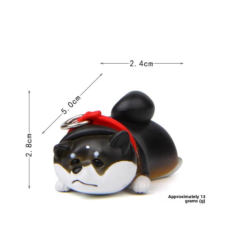 Self-healing Warmth, Refusal To Leave Shiba Inu, Don't Want To Leave Shiba Inu Figurine Baking Landscape Figurine