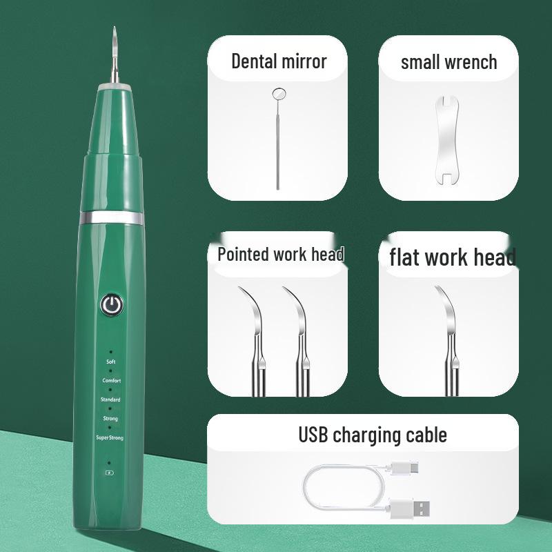 Ultrasonic Tartar Remover & Teeth Whitening Tool for Home Dental Care