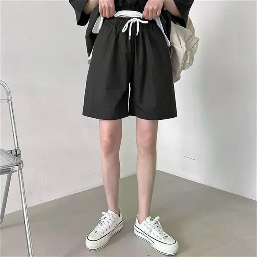 Women's 2 Pieces Sets Sweat Suit Summer Shorts T-shirt Hooded Loose Sports Tracksuit Training Bottom Suit Korean Style