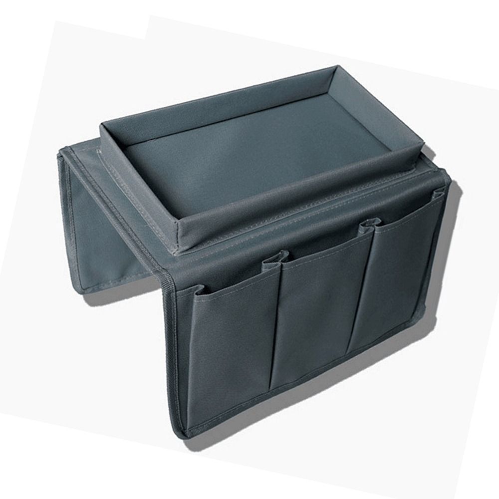 Non-Slip Sofa Handrail Tray Foldable Couch Arm Rest Organizer Couch Table Top Holder  Snack