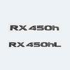 3D glänzend schwarze Buchstaben RX200t RX270 RX300 RX350 RX450h RX450hL HYBRID Emblem für LEXUS Auto Fender Trunk Rear Logo