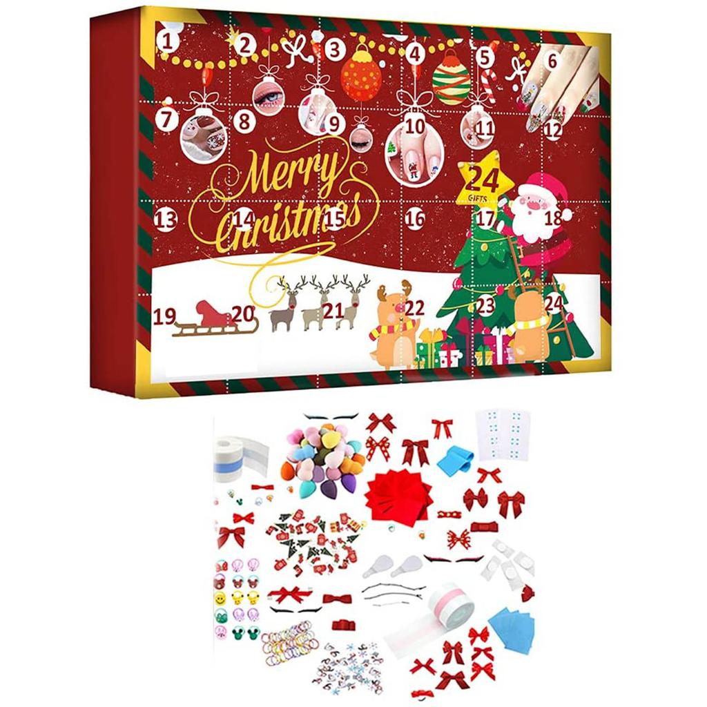 24 Tage Weihnachts-Countdown Adventskalender Calendario DeAdviento Mit 24 Verschiedenen Rennwagen Weihnachtsgeschenk Feiertagsdekoration