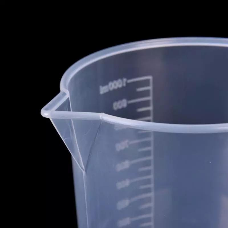Clear Plastic Graduated Measuring Cupws Househould Portable Baking Beaker Liquid Measure Jug Transparent Cup Container