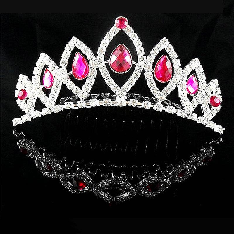Европейский новый дизайн блестящая жемчужная хрустальная тиара свадебная королевская — фото 7