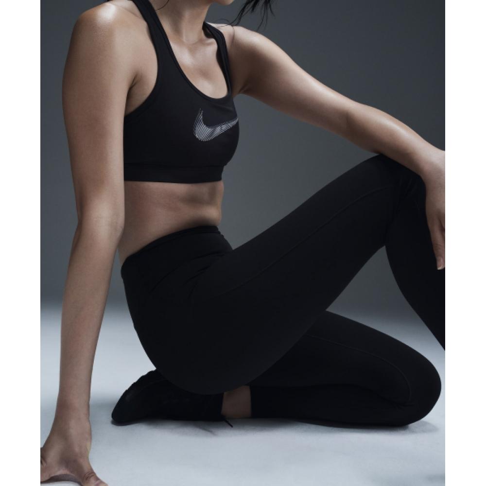 Nike Dry Fit One Seamless Front High Waist Full Length Leggings W   Black Hj9196 010