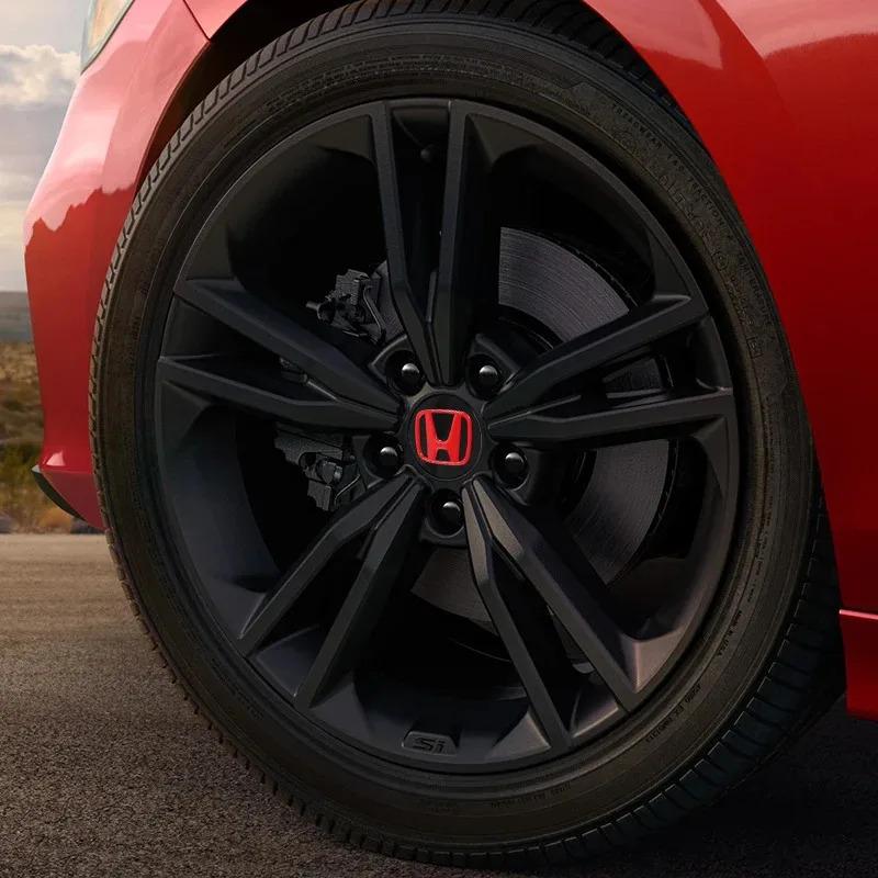 4Pcs 58/69mm Car Wheel Center Hub Caps Decorative Cover For Honda Civic Jazz Fit Accord Pilot CRV Passport City XRV HRVstickers CUJ3