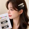 Cute Polka Dot Hair Clips for Women Girls Black White Stylish Bangs Hair Barrettes Short Hair Accessory