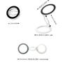 Dual-Sided Magnetic Phone Holder Metal Foldable Multi-Angle Rotatable Phone Mount Portable Stand for Car Dashboard & Desktop