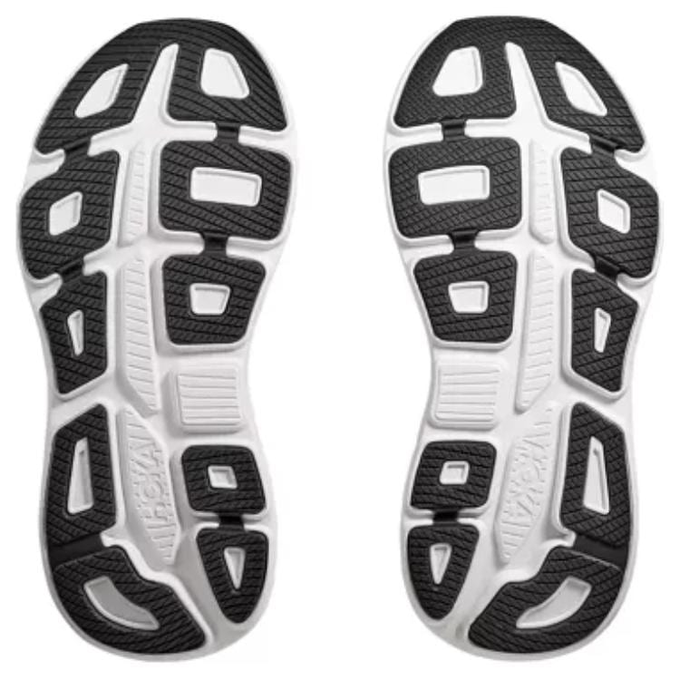 HOKA One One Bondi 9 Low Top Casual Running Shoes Men's Black Wide Fit 1162013-BWHT