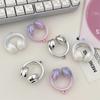 1pcs Acrylic Gradient Color Headphone Pendant Beads DIY Spacer Beads for Headbands, Bracelets, Necklaces, Stringing Accessories Perfect Holiday Gift