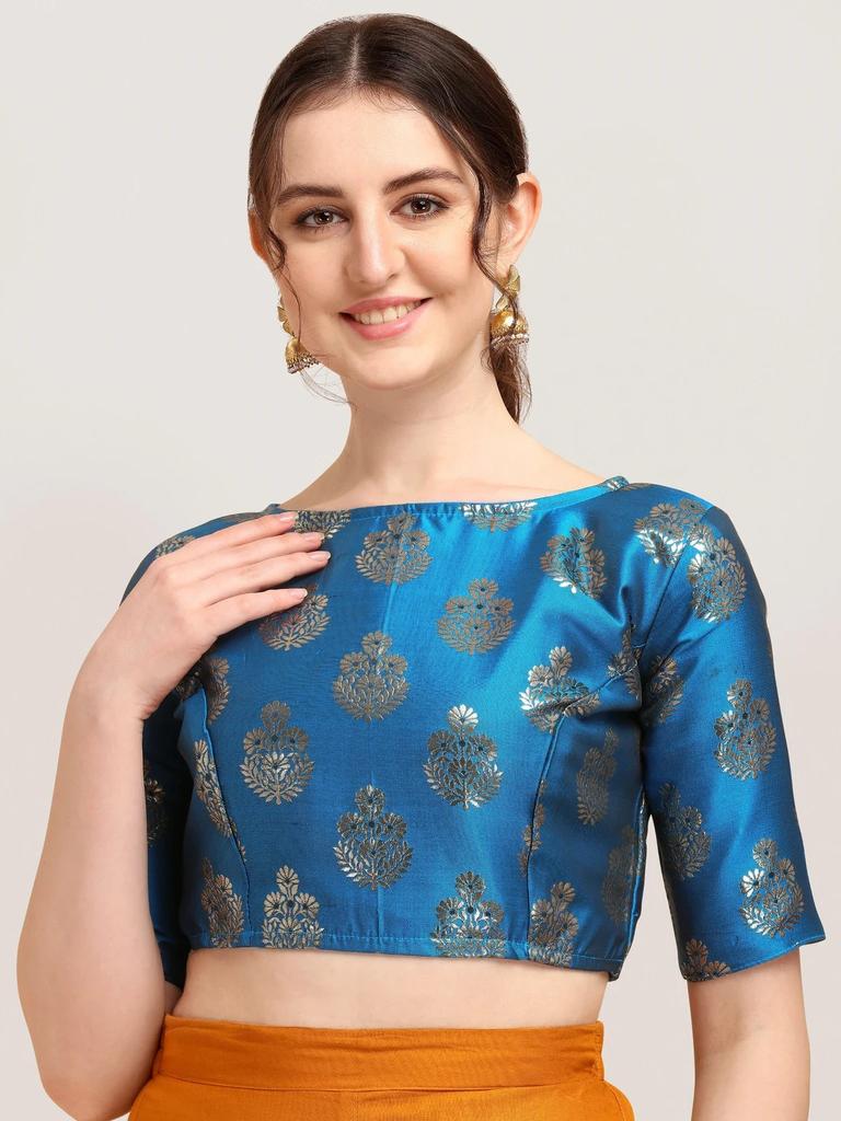 Beautiful Party Wear Designer Blouse Indian Women's Half Sleeves Ethnic Choli