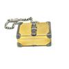 GUCCI Old Gucci Trunk Key Holder Bag Charm Metal Gold x Silver