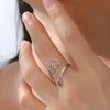 Teamer Bague Ouverte Lotus Creux Réglable Acier Inoxydable 2026 Tendance Bijoux Bouddhisme Cadeau d'Anniversaire Vente en Gros Nouveau