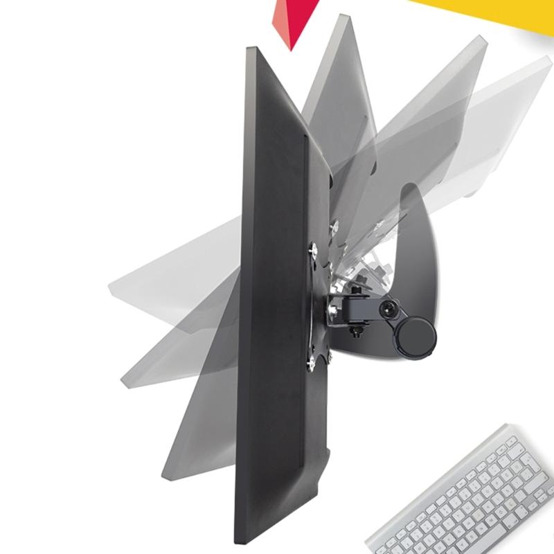 Height Adjustable Computer Monitors Stand for 14 To 27inch Displays with Vesa Base and Swivels