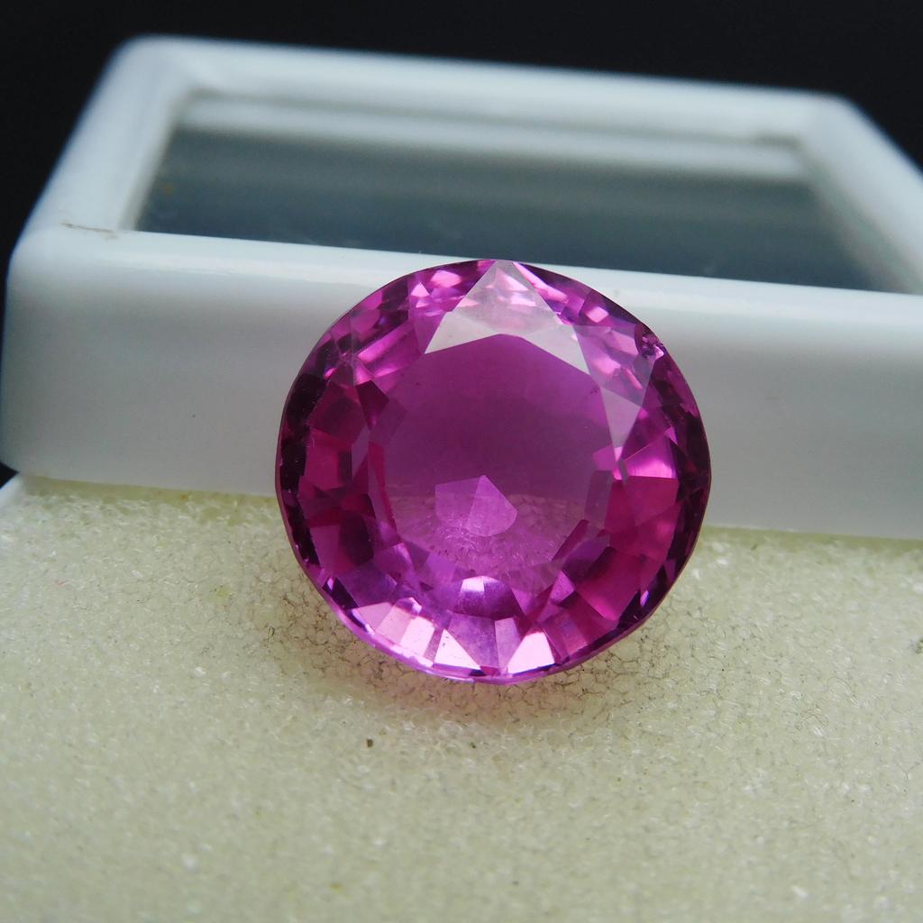 Pink Earring Sapphire Best 16.65 Ct Natural Round Cut CERTIFIED Loose Gemstone
