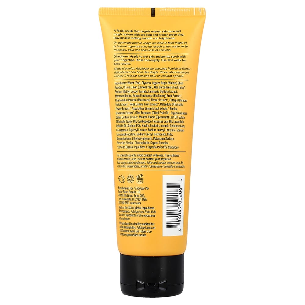 Acure Aufhellendes Gesichts-Peeling, 118ml (4 fl oz)