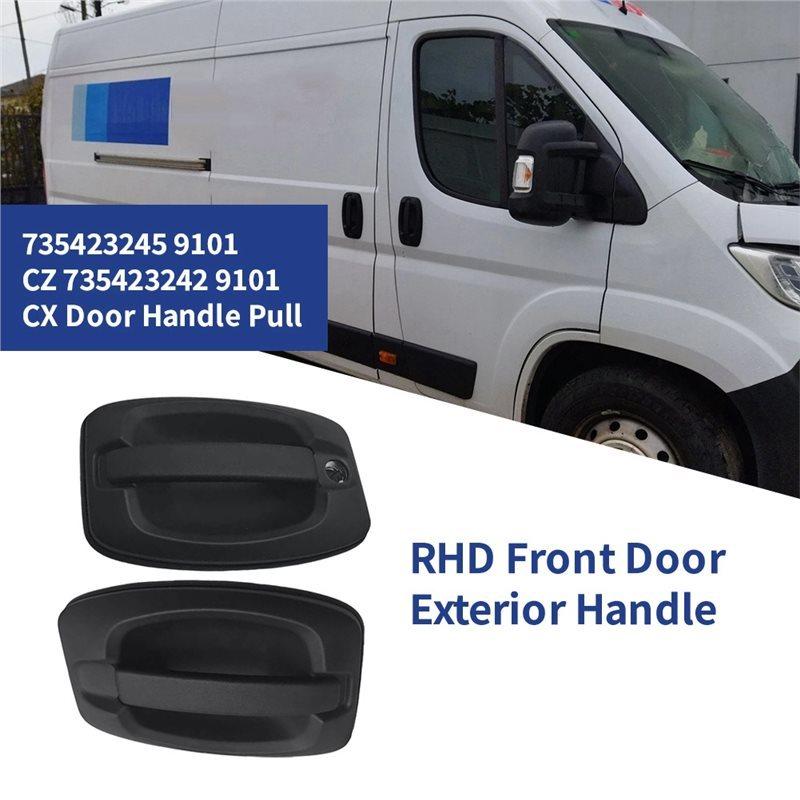 Front Door Exterior Handle 1 Pair RHD For Fiat Ducato 2015-2025 735423245 9101. CZ 735423242 9101. CX Pull Handle