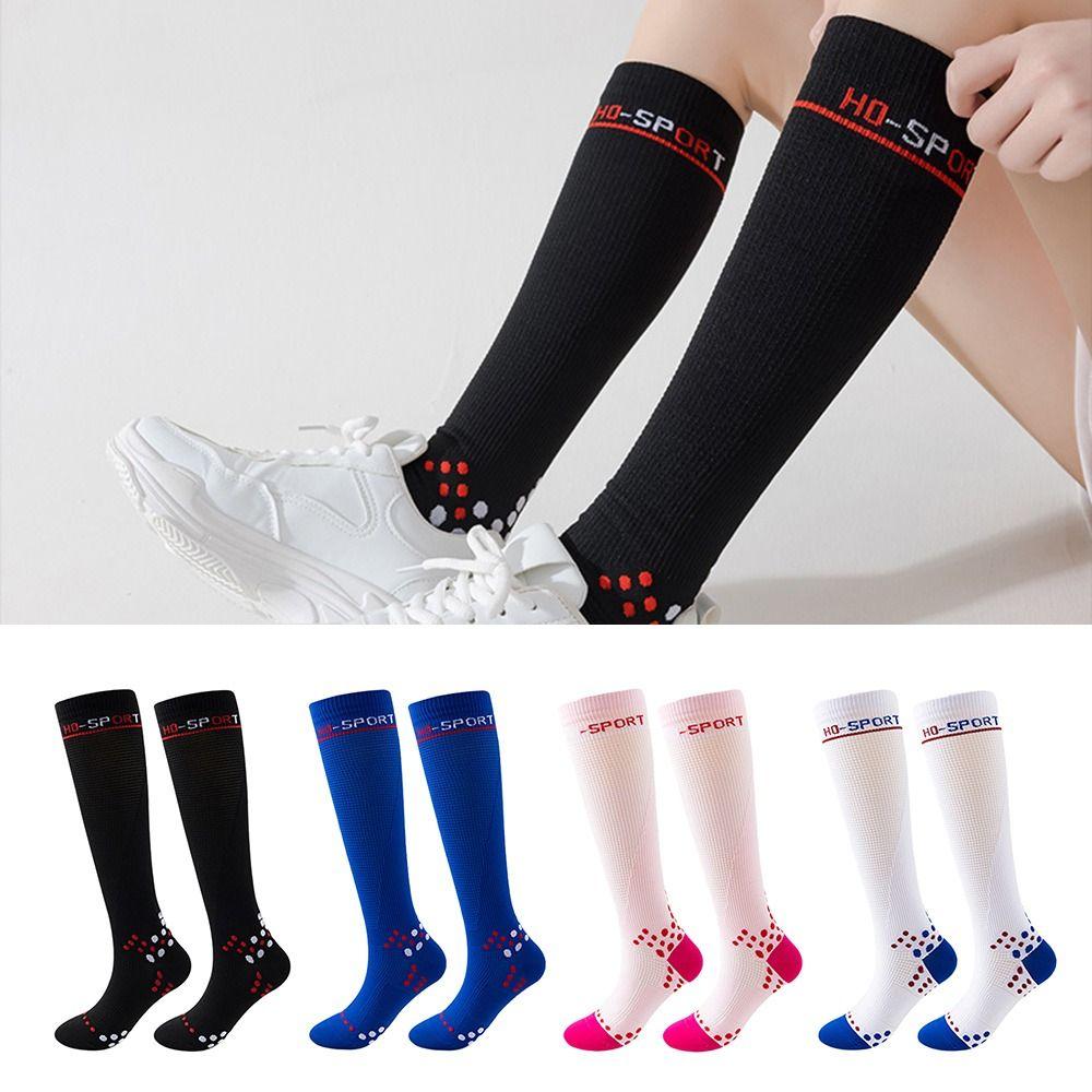 Breathable Sports Leg Socks Anti-Slip Running Sock Professional Muscle Compression Socks Women