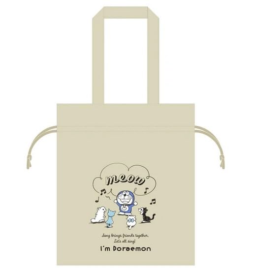 

Сумка-тоут на шнурке Дораэмон Я (бежевый) бежевый