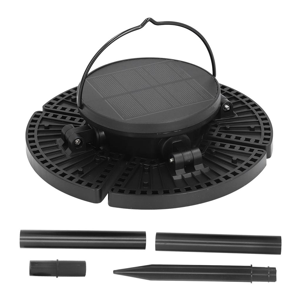 Solar Shed Light 2 In 1 Wall Mounted Ground Insert Round Shape ABS Exterior Front Porch Security