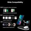 15W 4 In 1 Magnetic Wireless Charger Stand With Lamp For iPhone 14 13 12 Pro Max Apple Watch 7 For Airpods Pro Induction Fast Charging Station