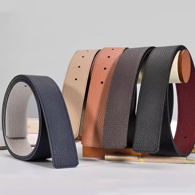 Belt Men'S Premium Sense No Lead Leather Luxury Replacement Belt Body Belt No Button Head Pure Cowhide