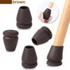8PCS Chair Leg Floor Protector Felt Foot Cover 15° Diagonal with Thick TPE Pads Silicone Furniture Table Feet for Hardwood