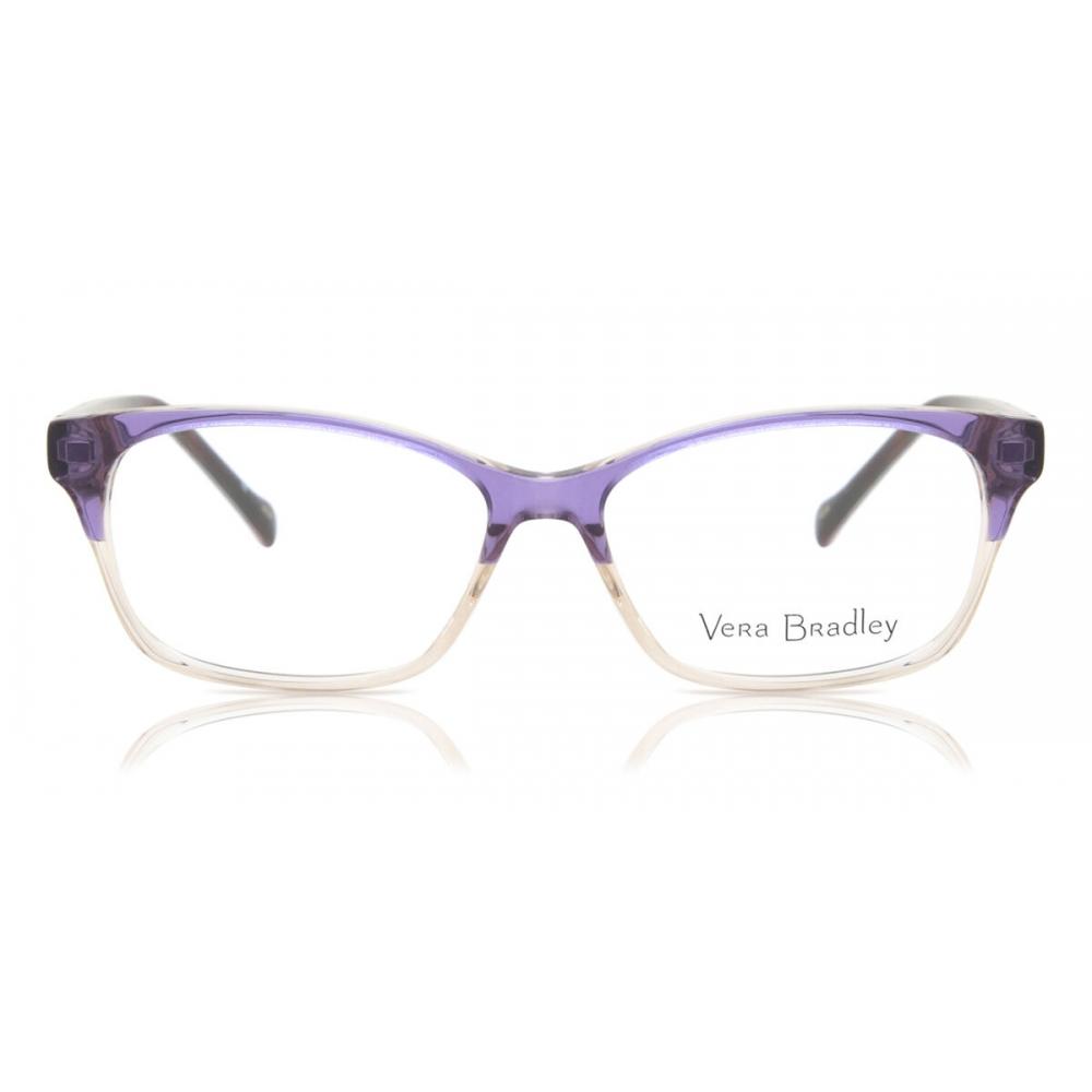 

Vera Bradley Grace Frp Women Eyeglasses Transp Violet White/53