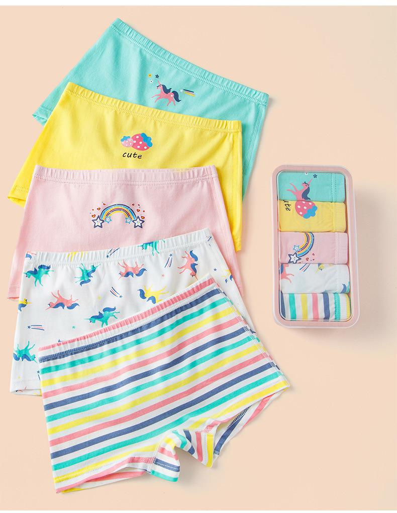 A-Class Cotton Girls' Summer Boxer Briefs - No Wedgies