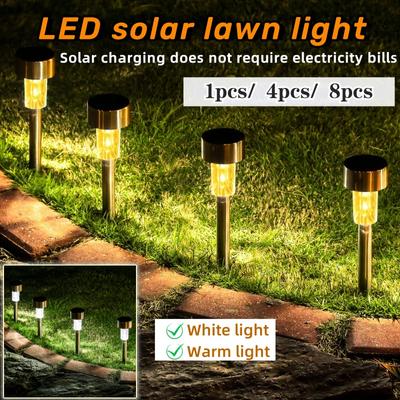 Solarleuchten für den Außenbereich, Gartenleuchten, solarbetriebene Lampe, Laterne, wasserdicht, Landschaftsbeleuchtung, Weg, Hof, Rasen, Gartendekoration