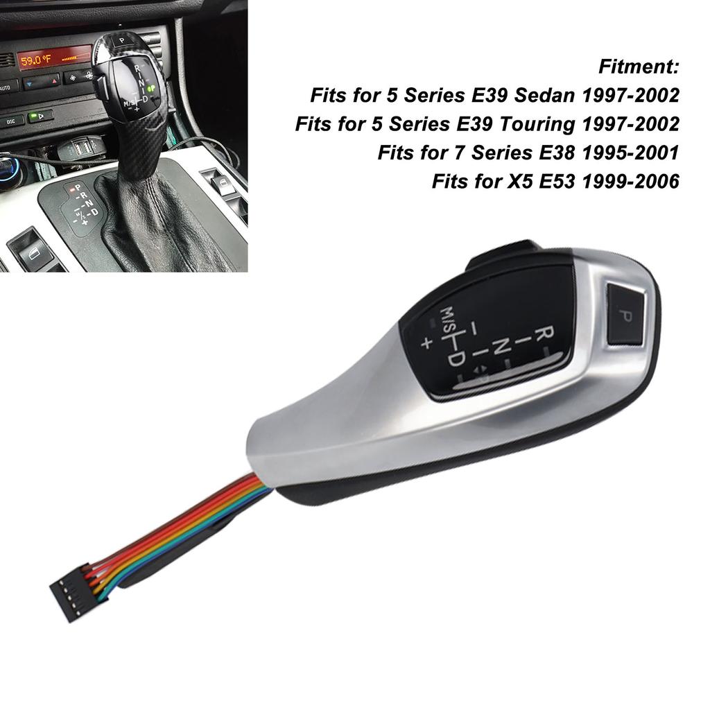 LED Gear   Knob    Lev  Head Retrofit Kit with Engine Start Stop Button for 5 S ies E39 7 S ies E38 LHD