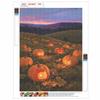 5D Diamond Art Painting Kit Halloween Pumpkin Patch Full Drill Rhinestone Canvas Creative Craft for Home Decoration