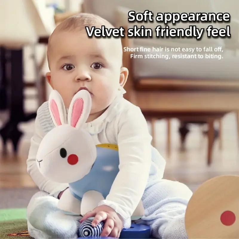 Rabbit Lion Sleep Soothing Toy, Companion Doll, Room Night Light, Soothing Music, Parent-Child Time