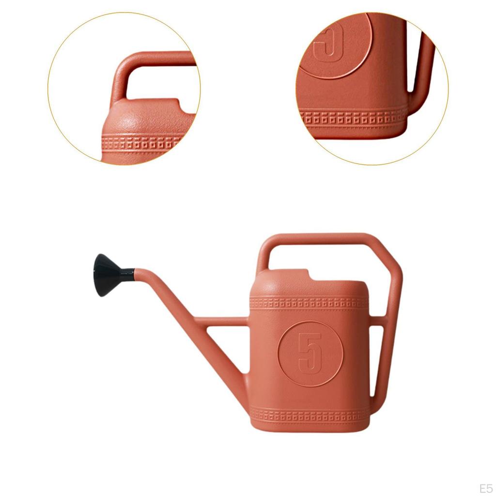 Gartengießkanne mit tragbarem Griff und Sprinklerkopf für Blumenbeete