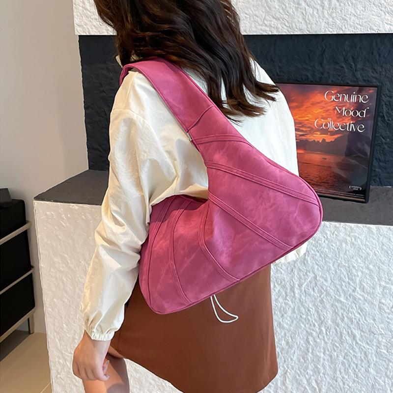 Simple Shoulder Bag Vintage Hobo Bag Large Capacity Handbag Tote Bag Minority Design Fashionable Crescent Bag Students