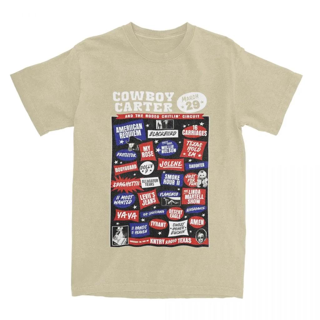 Cowboy Carter Beyonce Men Women's T Shirt The Rodeo Chitlin Circuit Outfit Fashion Tee Shirt T-Shirt  Summer Clothing
