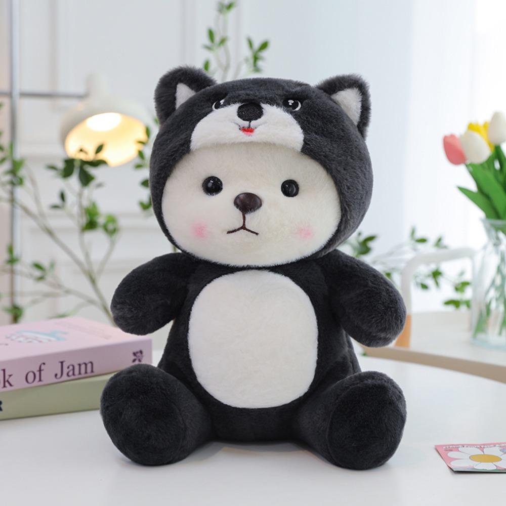 New Transformed Bear Doll Plush Toy Throw Pillow Large Drag Doll for Children's Gifts