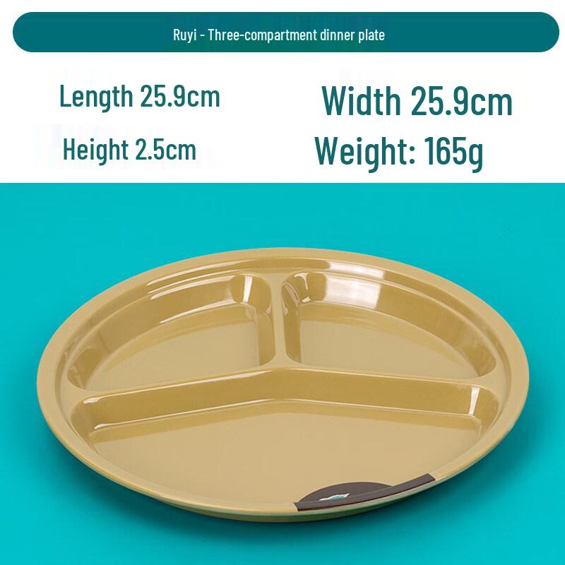

Melamine Commercial Dinner Plates - Ruyi Shape (10-Pack)