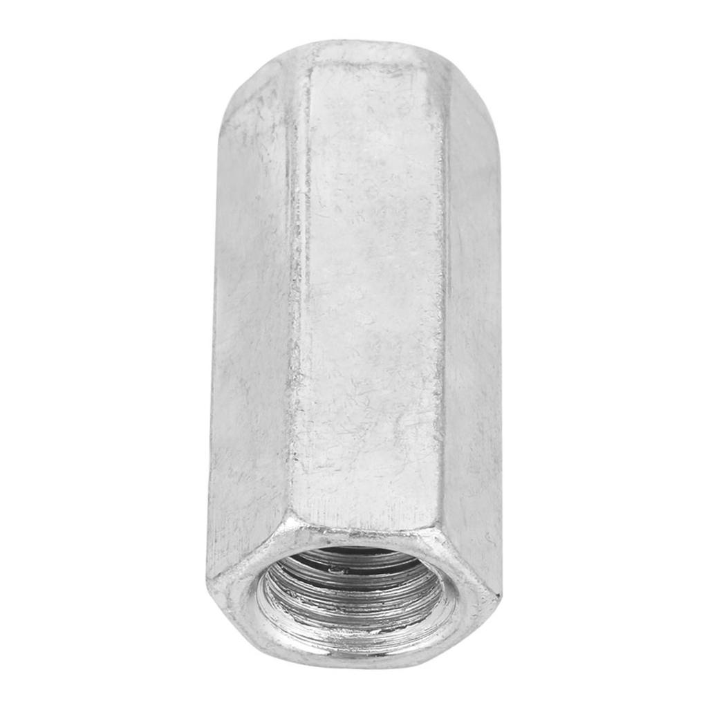 2pcs Zinc Plated Steel M16*50 Long Hex Nut Hexagonal Thread Nut Threaded Fasteners