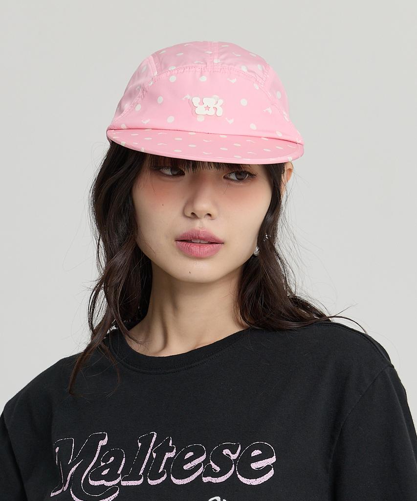 WAIKEI Dolphin Dot Duck Cap Pink