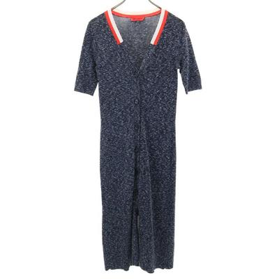 MAX&CO Short Sleeve Knit One Piece XS Navy System Women Used