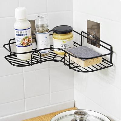 Lochfreies Aufbewahrungs-Eckregal aus Eisen für Badezimmer, Schlafzimmer, Küche