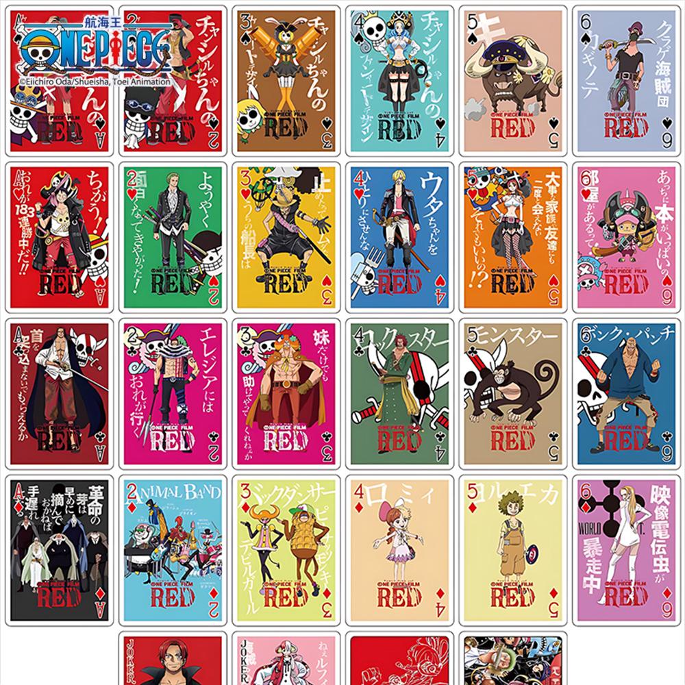 1pc Official One Piece Red Edition Playing Cards | Licensed Anime Poker for Fun & Parties | Collectible Gift for Fans.