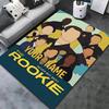 Der Rookie Individueller Name Teppich Teppich für Wohnzimmer Schlafzimmer Zuhause Sofadekoration Kinder Spiel Rutschfeste Bodenmatte