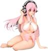 Super Sonico Noodle Stopper Figure White Bikini 1 Type - Ver. -